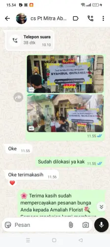 Testimonial Papan Bunga karangpamindangan